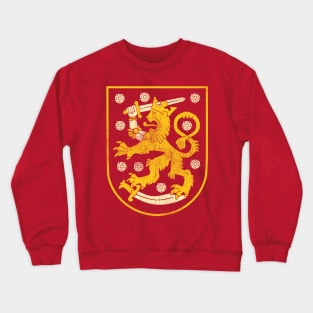 Vintage Distressed Coat of Arms of Finland Crewneck Sweatshirt